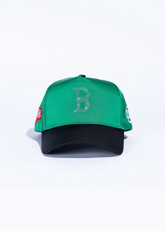 Reference | Celtox Crystals Hat - Green Satin