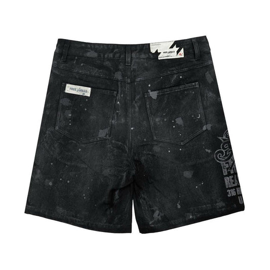 Free Refills | Service Grunge Carpenter Shorts - Black