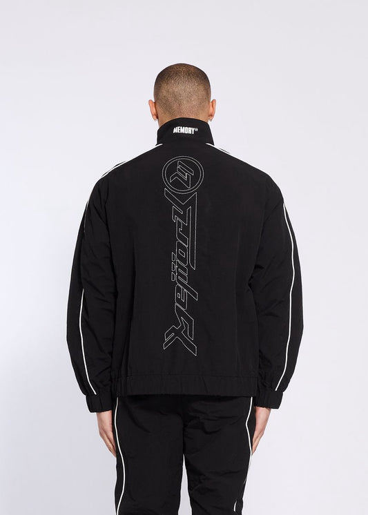 Memory Lane | Y2K Track Jacket - Black