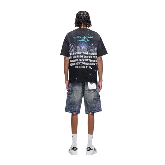 Trnchs | Armor Denim Shorts - Dark Blue Wash