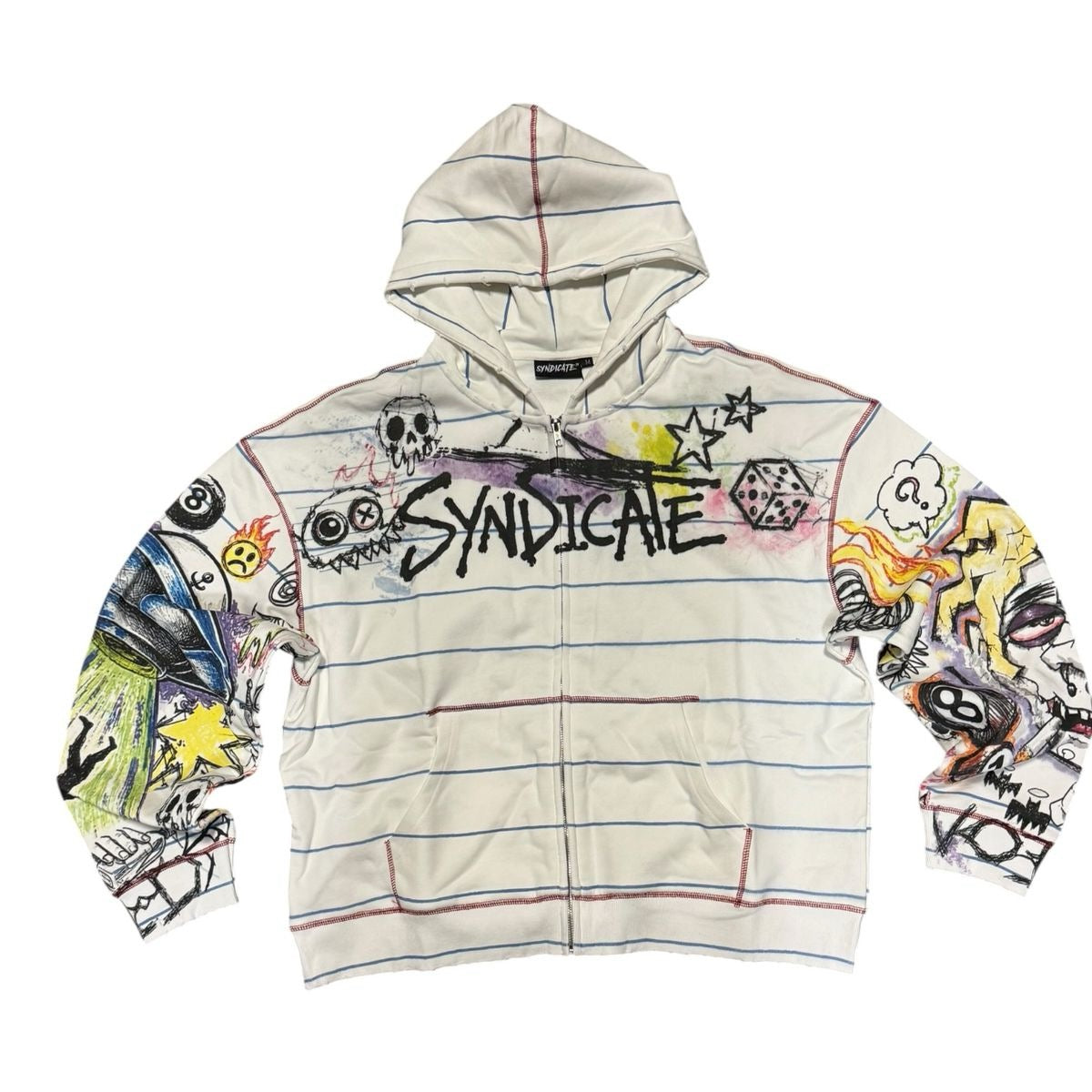 The Syndicate | Notebook Hoodie - White