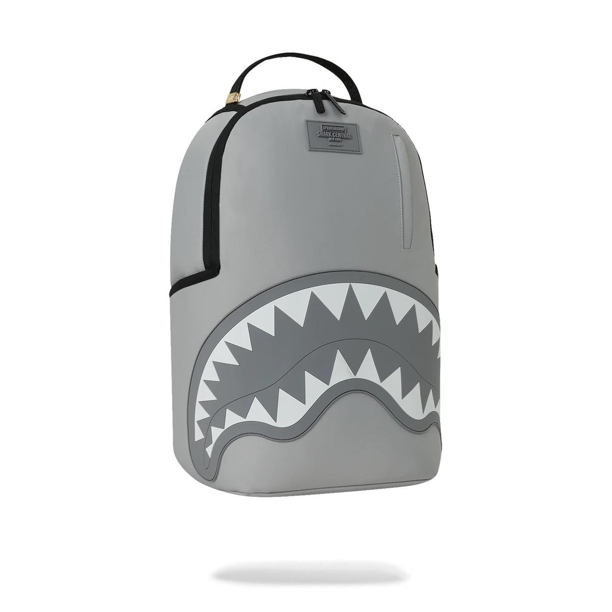 Sprayground Central Shark Tonal Gray Nylon Backpack