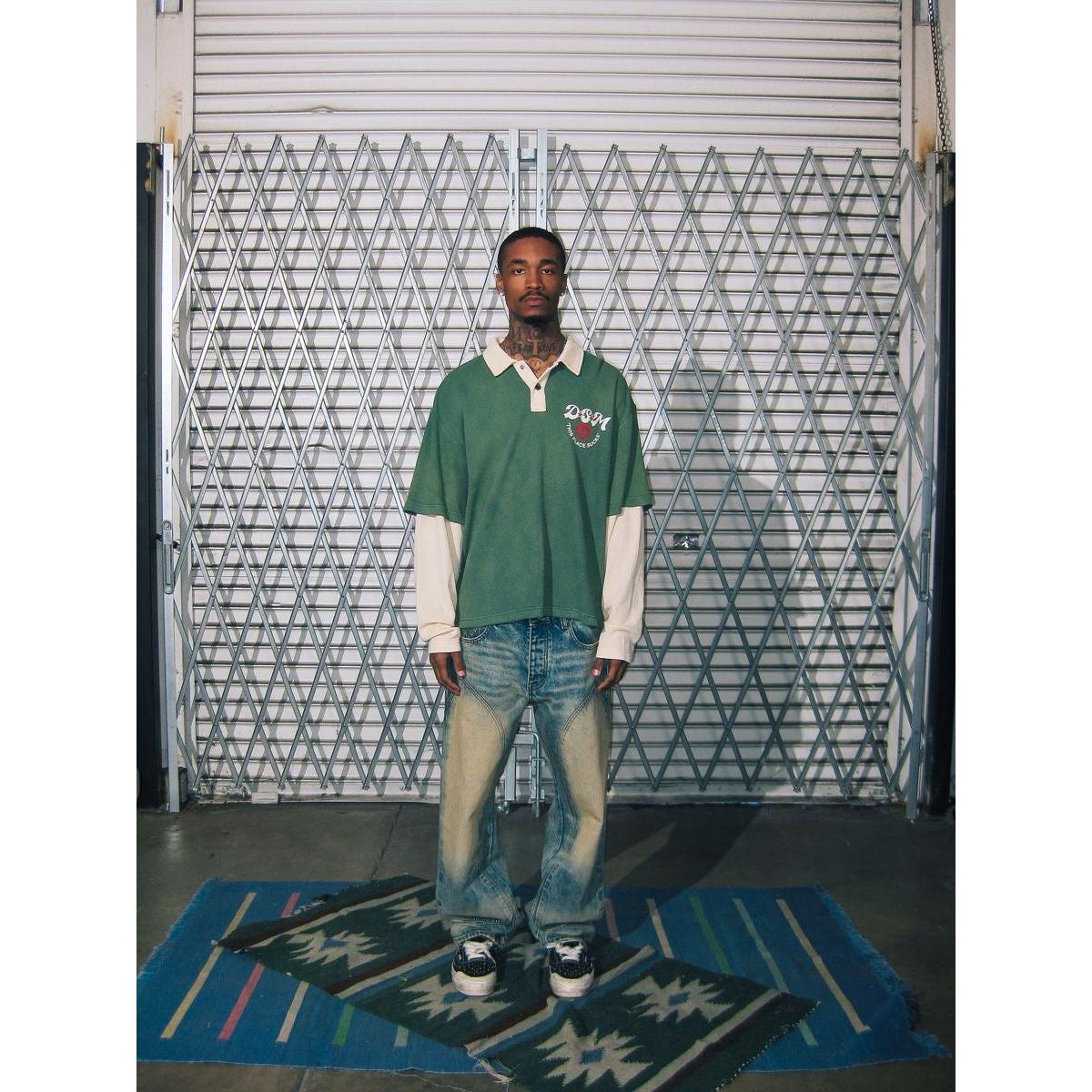 Diet Starts Monday | Hollywood Waffle Long Sleeve Polo