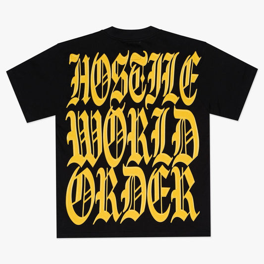 XHostile | World Order Tee - Black/Yellow