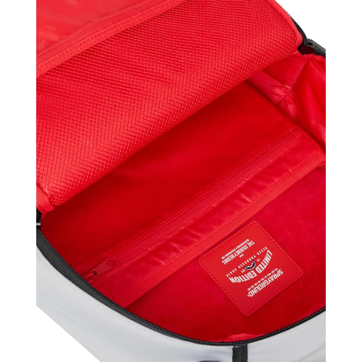 Sprayground Central Shark Tonal Gray Nylon Backpack