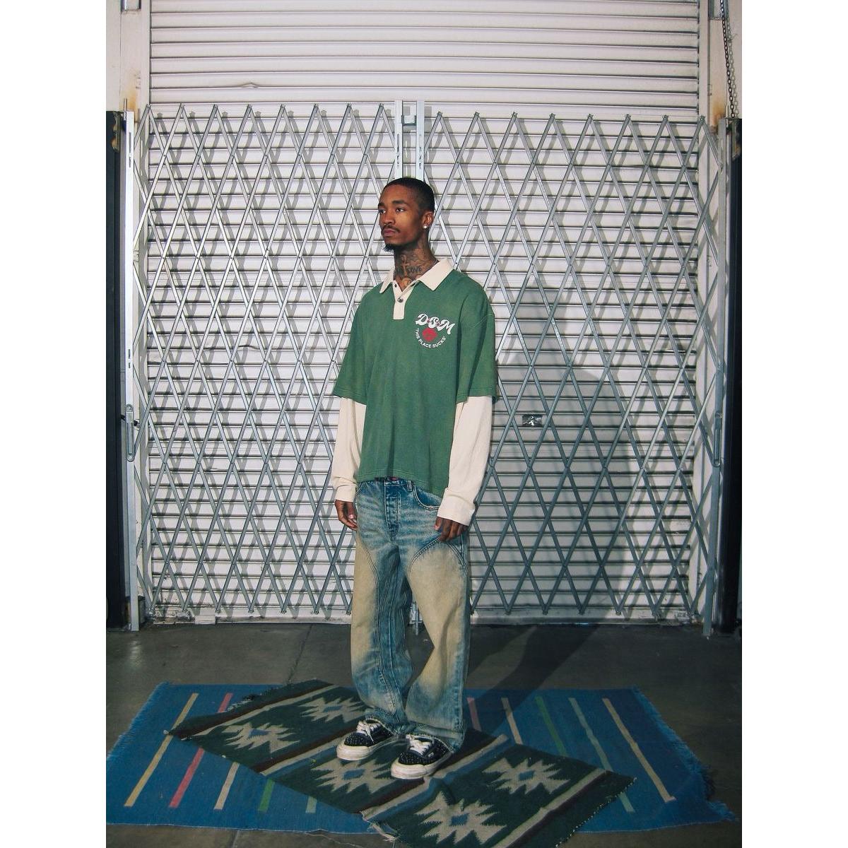 Diet Starts Monday | Hollywood Waffle Long Sleeve Polo