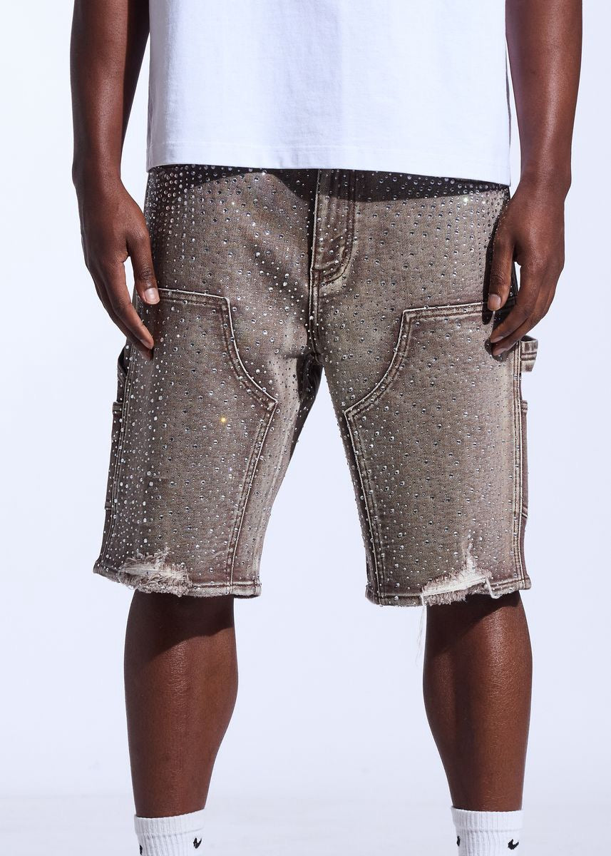 Crysp Denim | Crystal Jorts - Brown