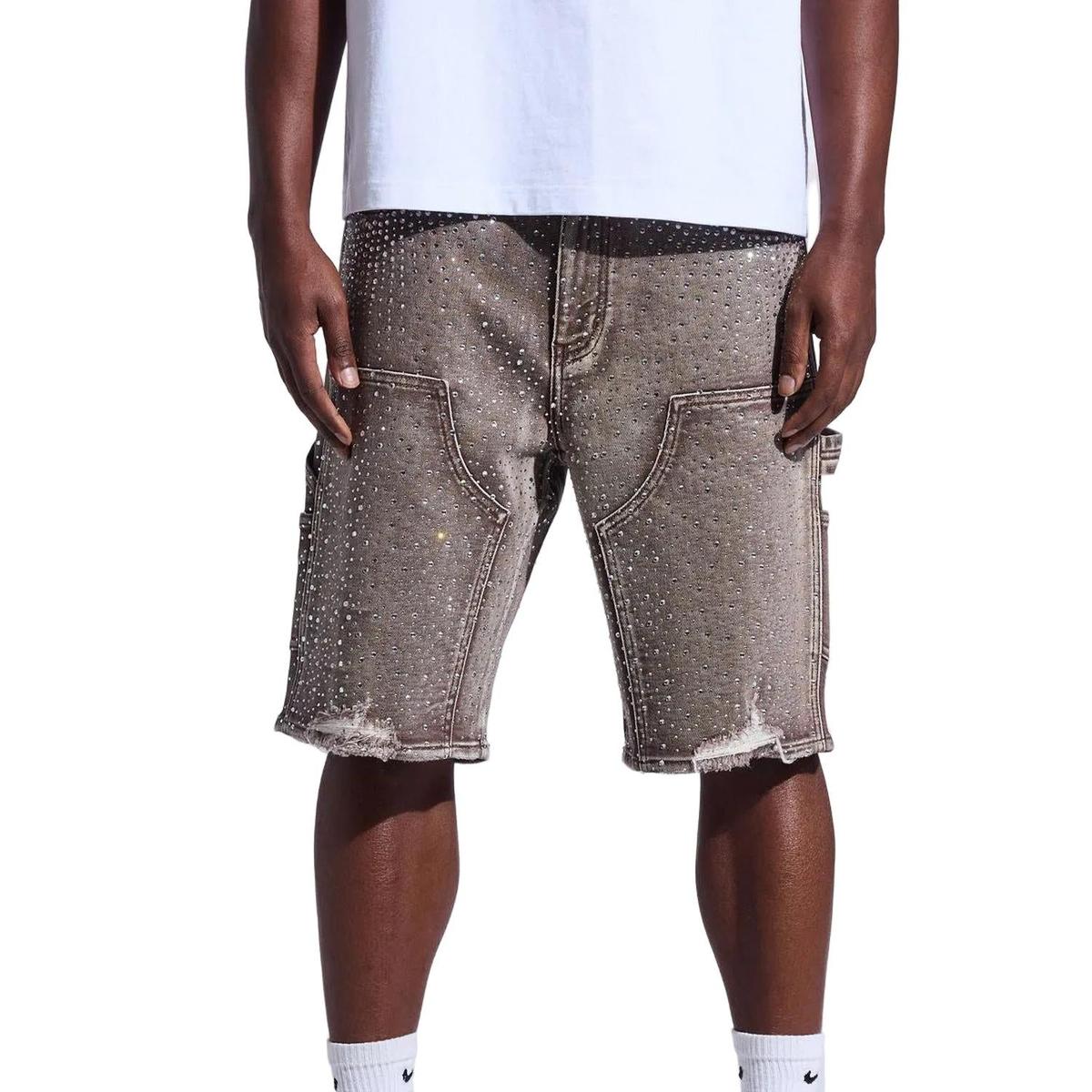 Crysp Denim | Crystal Jorts - Brown