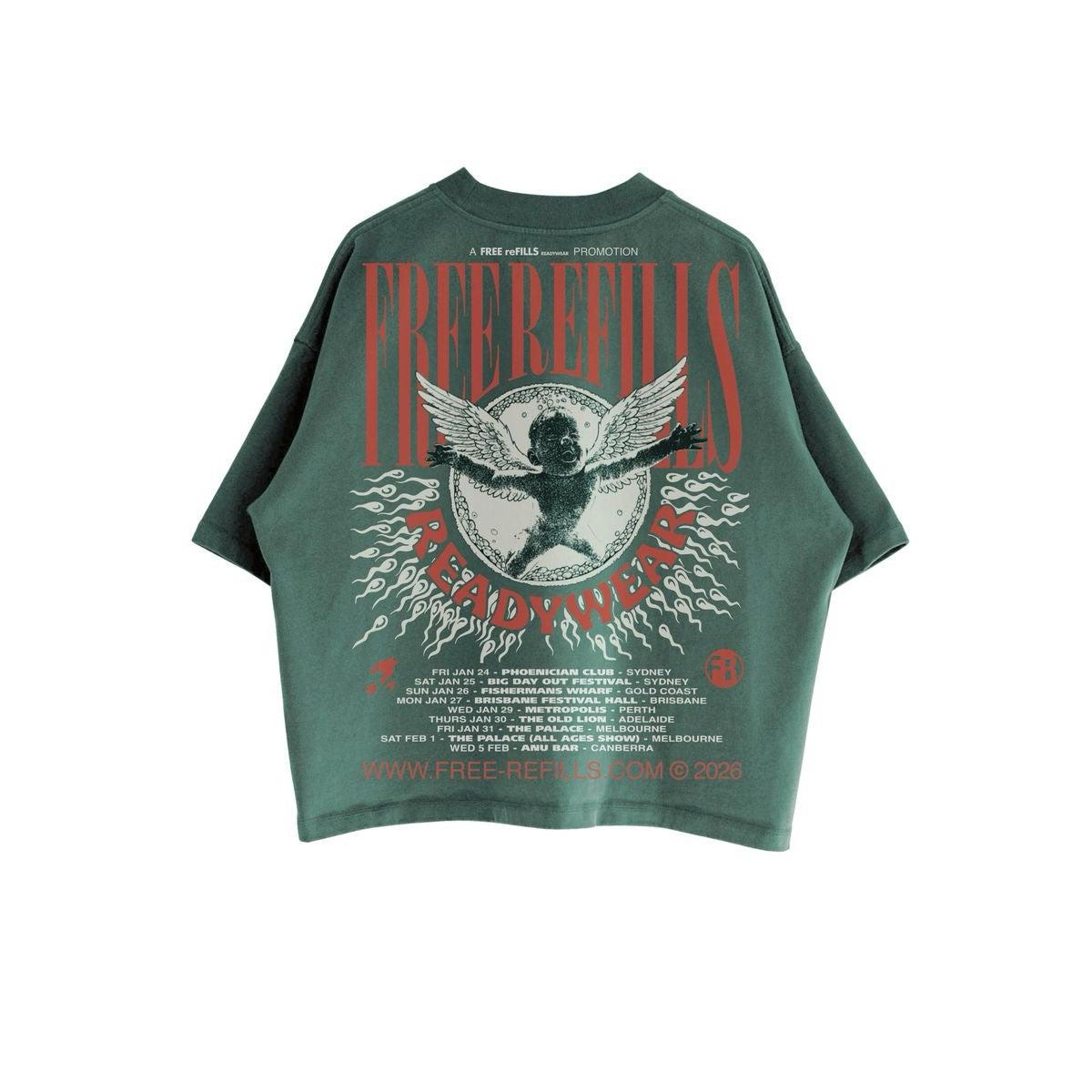 Free Refills | Nirvana Tee - Green