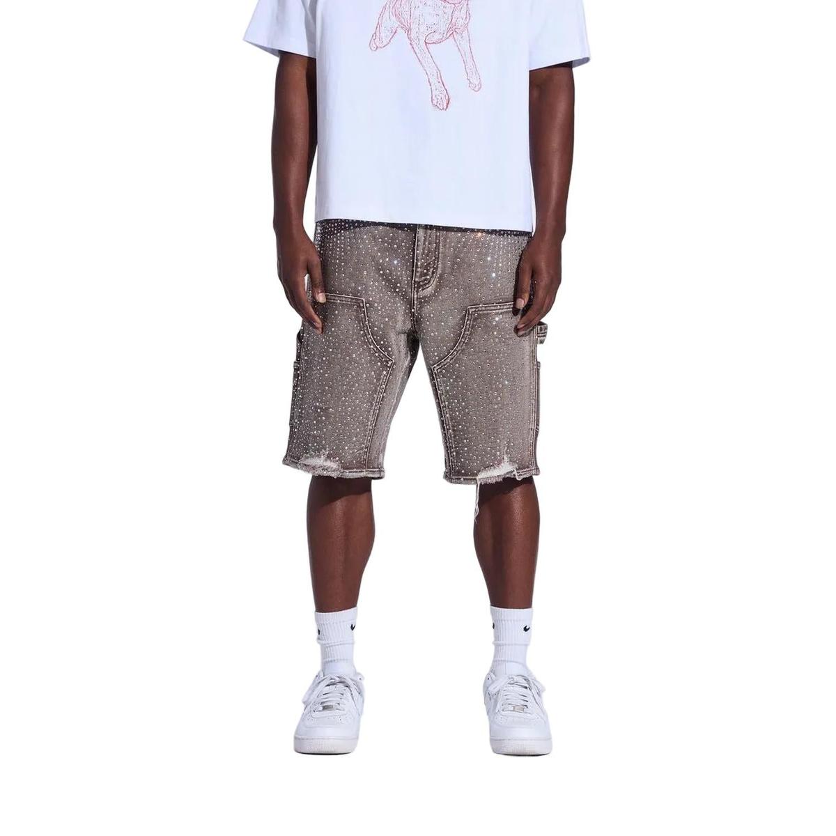 Crysp Denim | Crystal Jorts - Brown