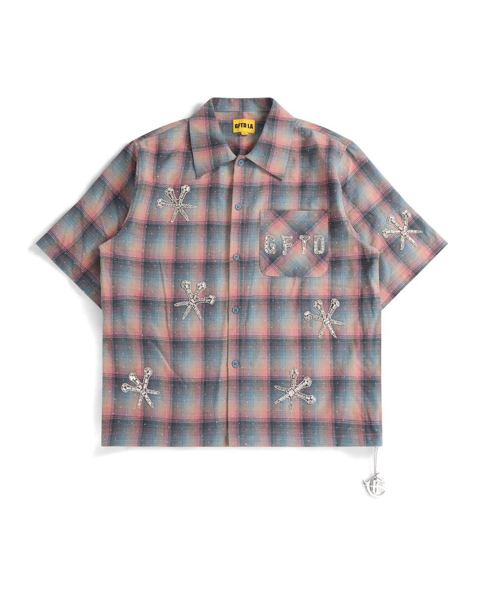 GFTD | Dagger Patch Button Up - Light Blue