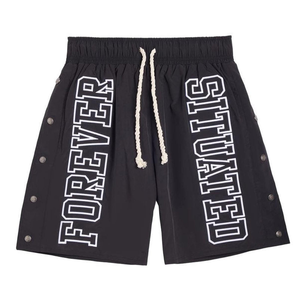 Forever Situated | Nylon Shorts - Black