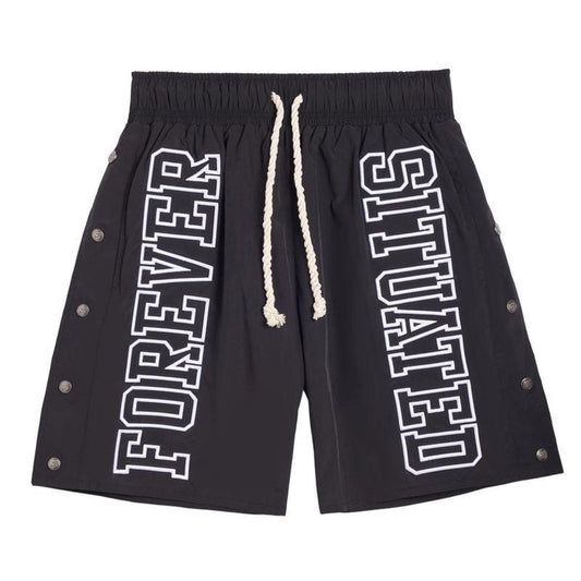 Forever Situated | Nylon Shorts - Black