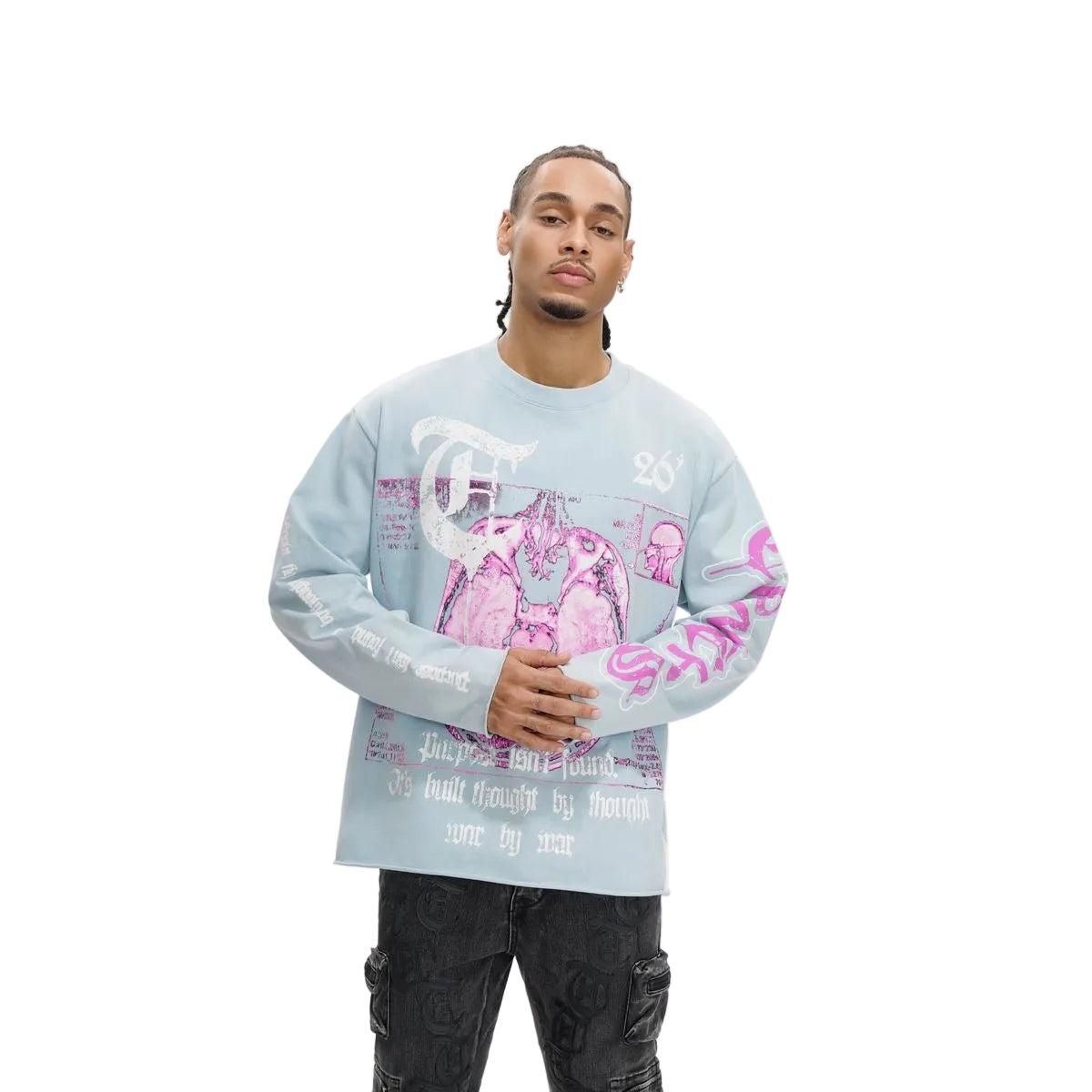 Trnchs | Mindset Long Sleeve Tee - Blue