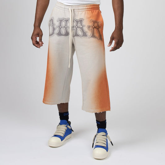 Duaa | Stone Capri Shorts - Orange
