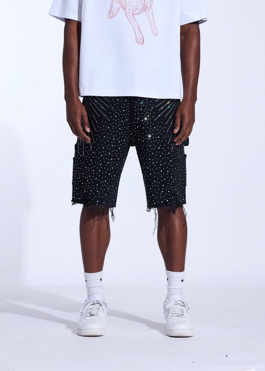 Crysp Denim | Crystal Jorts - Black