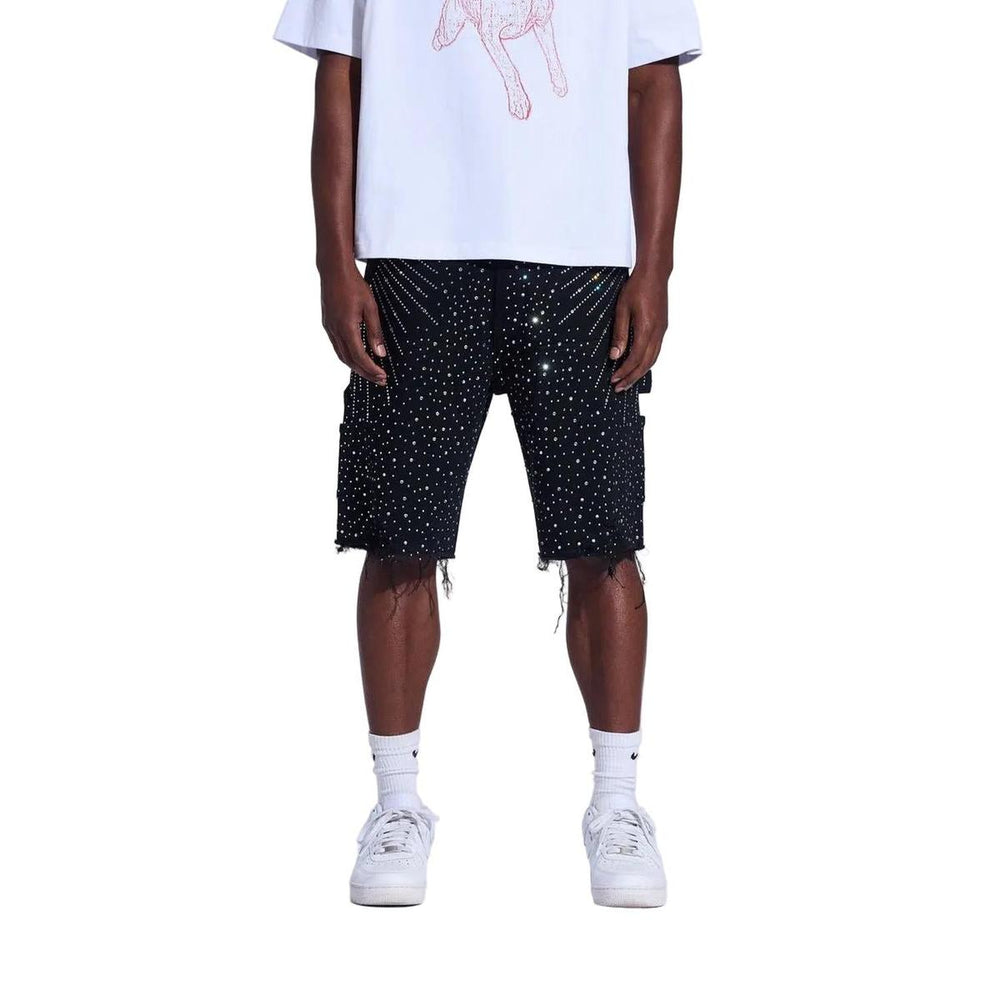 Crysp Denim | Crystal Jorts - Black