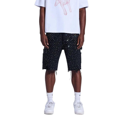 Crysp Denim | Crystal Jorts - Black
