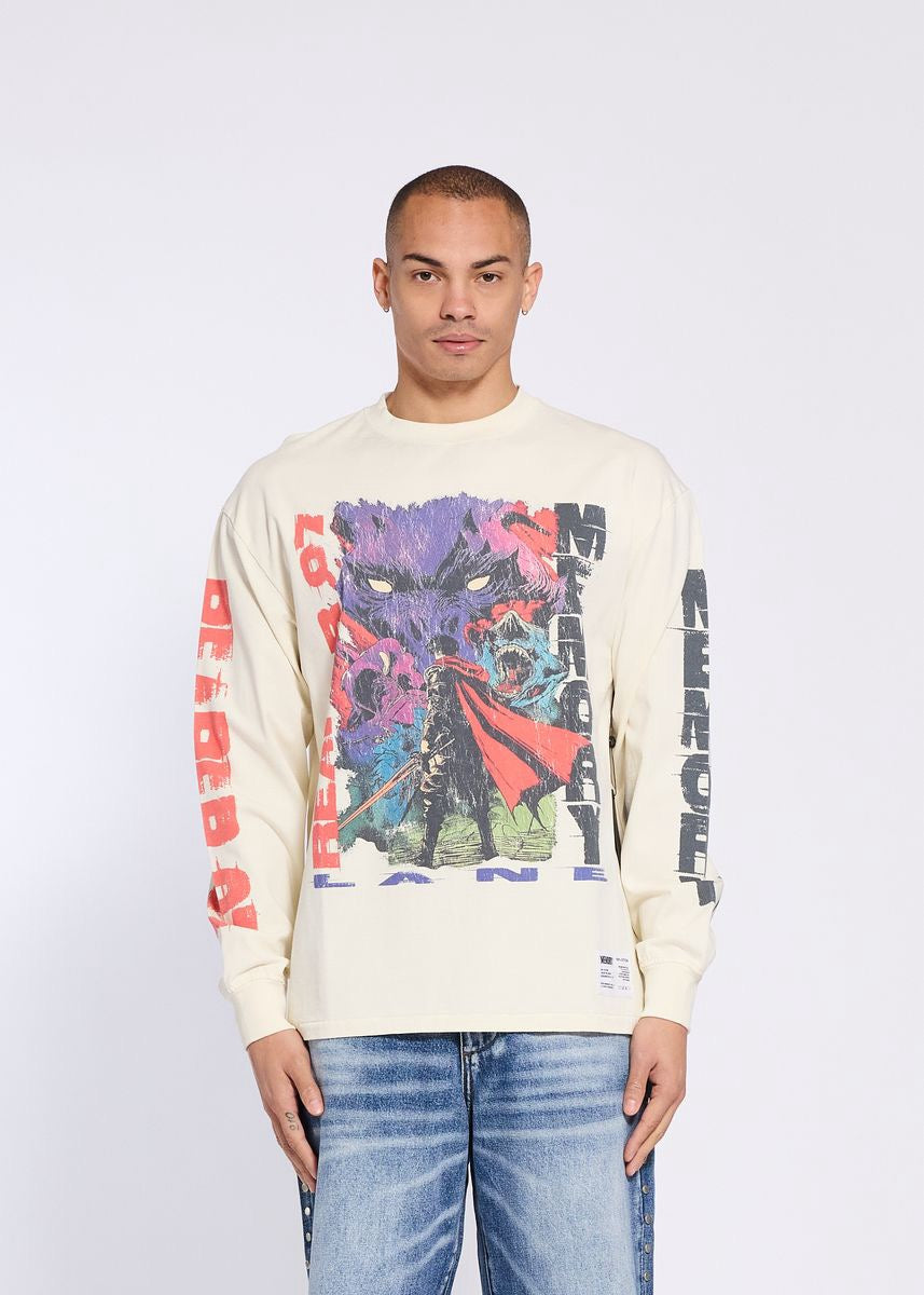 Memory Lane | Reaper Long Sleeve Tee - Antique White
