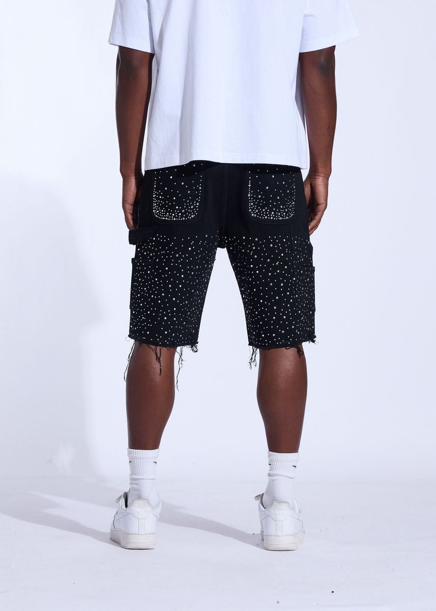 Crysp Denim | Crystal Jorts - Black