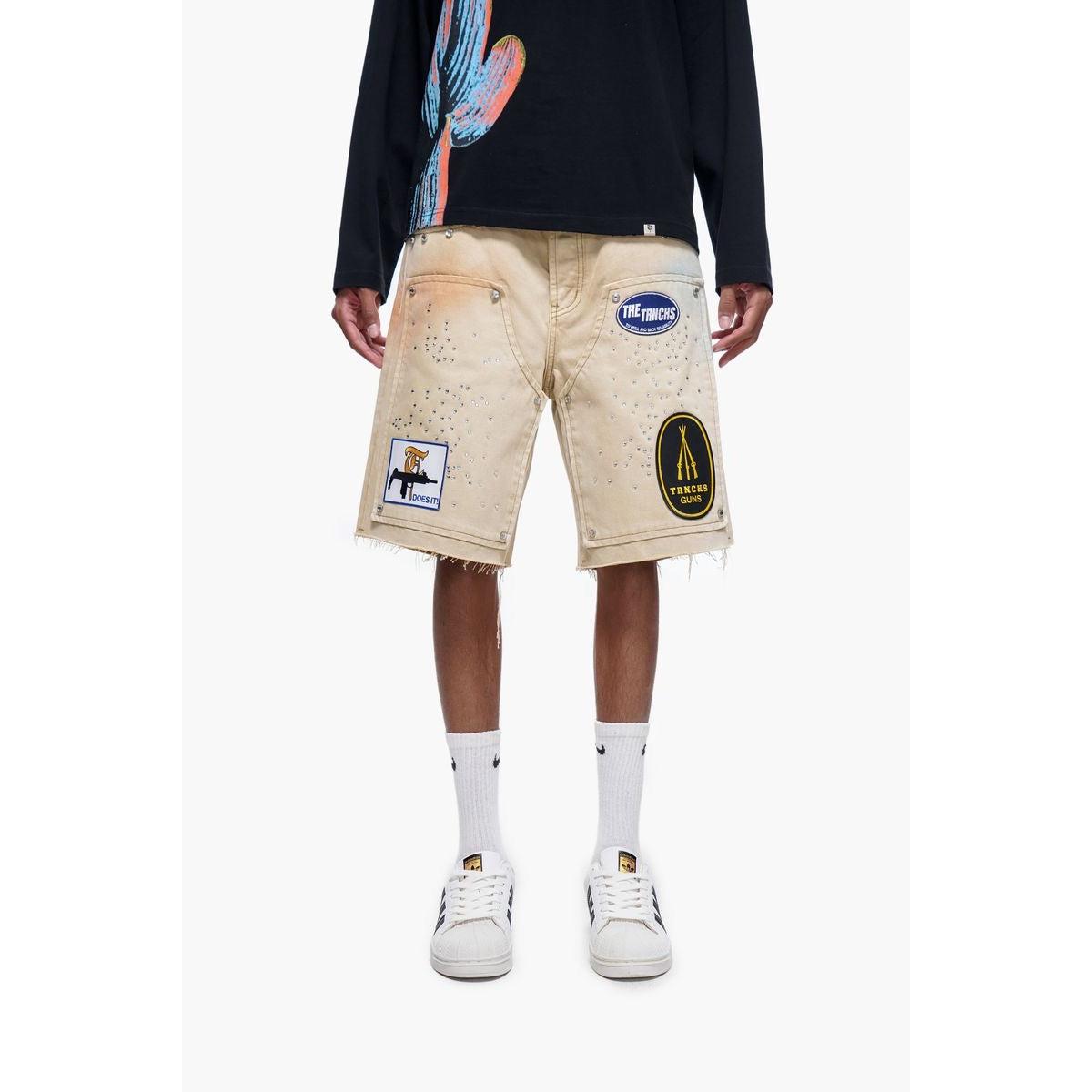 Trnchs | Operater Khaki Jorts - Khaki Wash