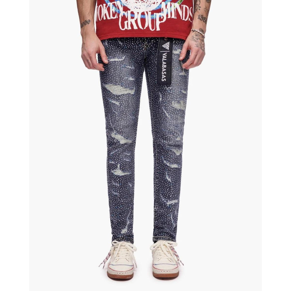 Valabasas | Stagger Skinny - Dark Blue Wash