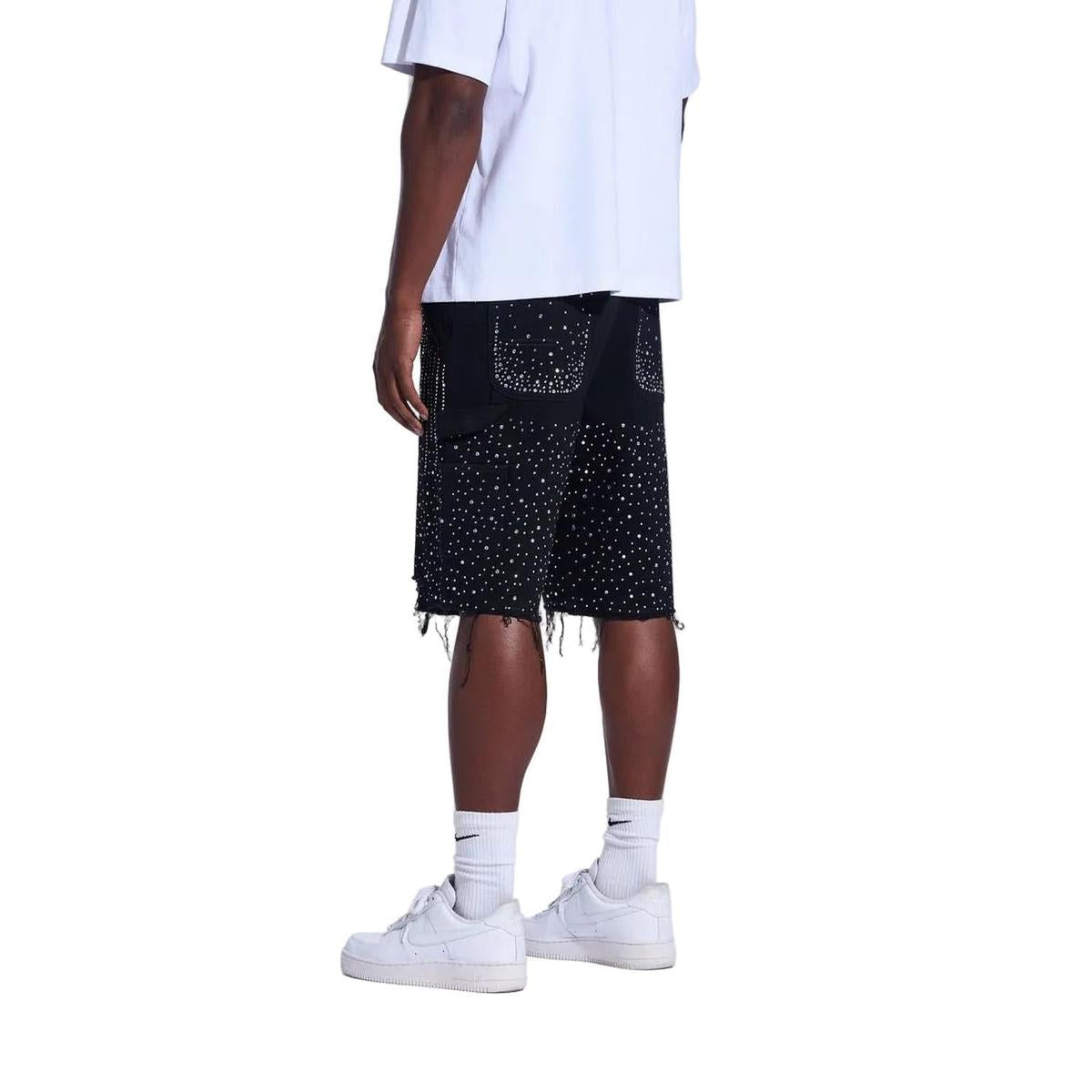 Crysp Denim | Crystal Jorts - Black
