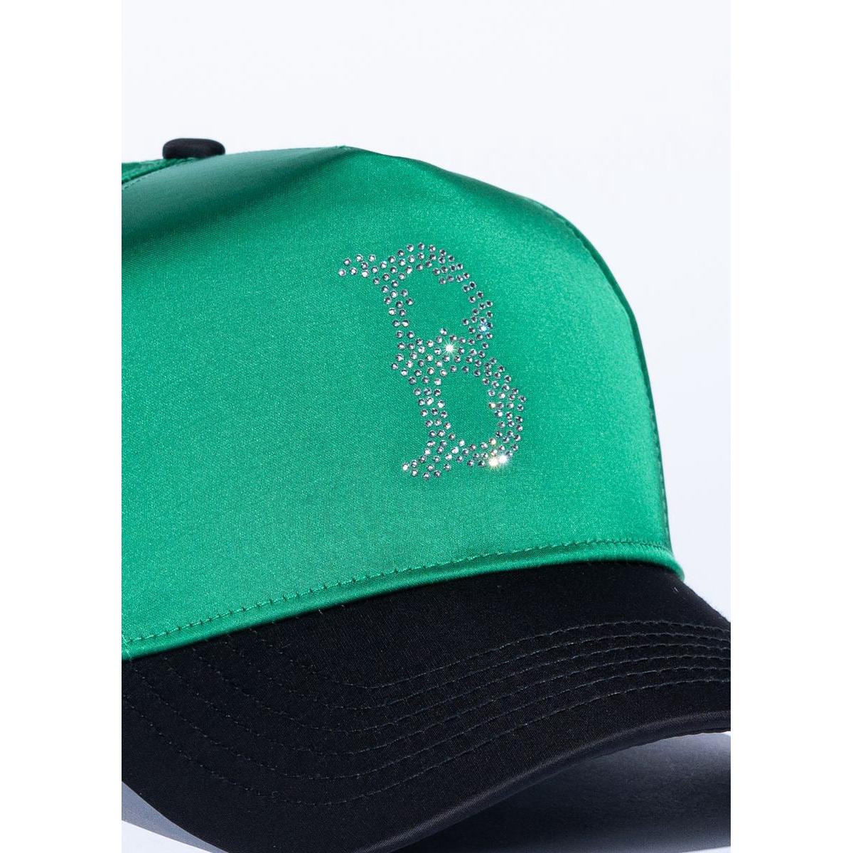 Reference | Celtox Crystals Hat - Green Satin