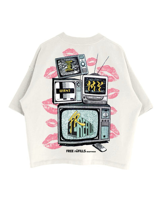 Free Refills | FR TV Tee - Off White