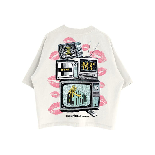 Free Refills | FR TV Tee - Off White