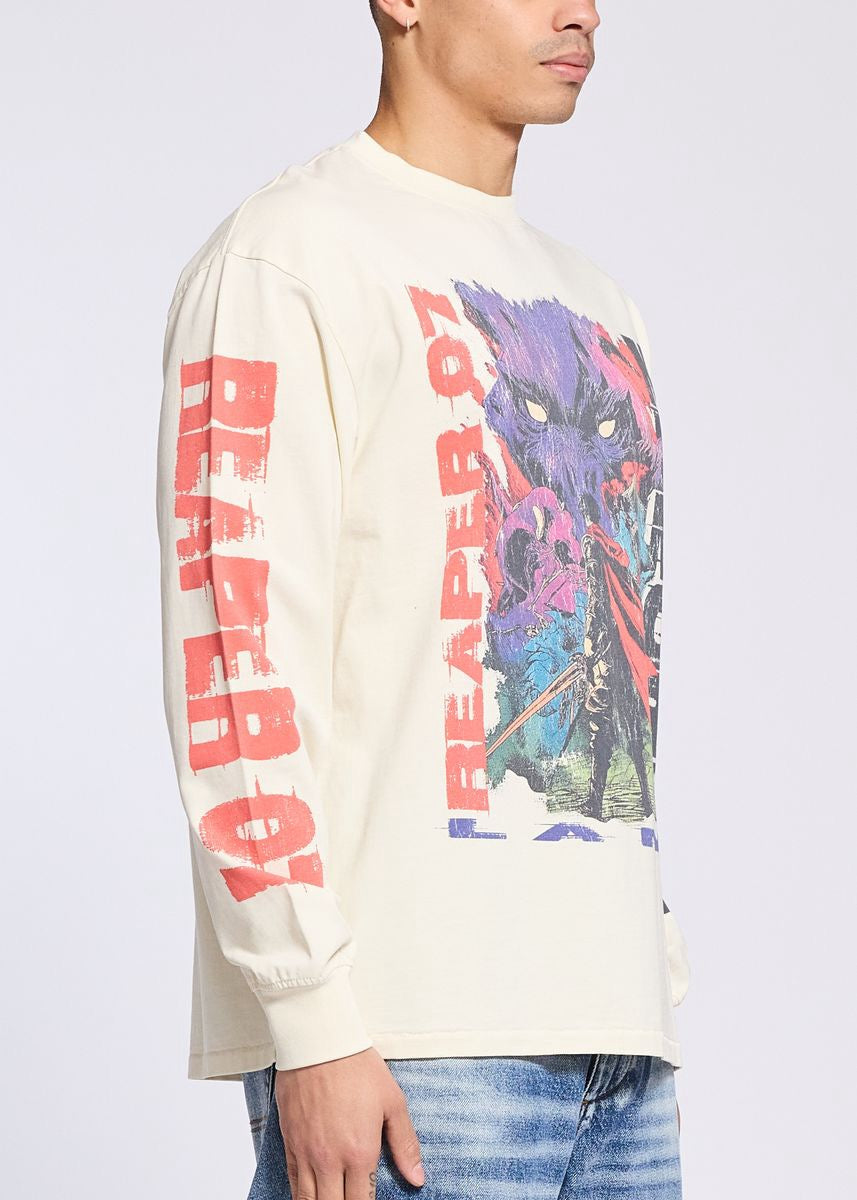 Memory Lane | Reaper Long Sleeve Tee - Antique White