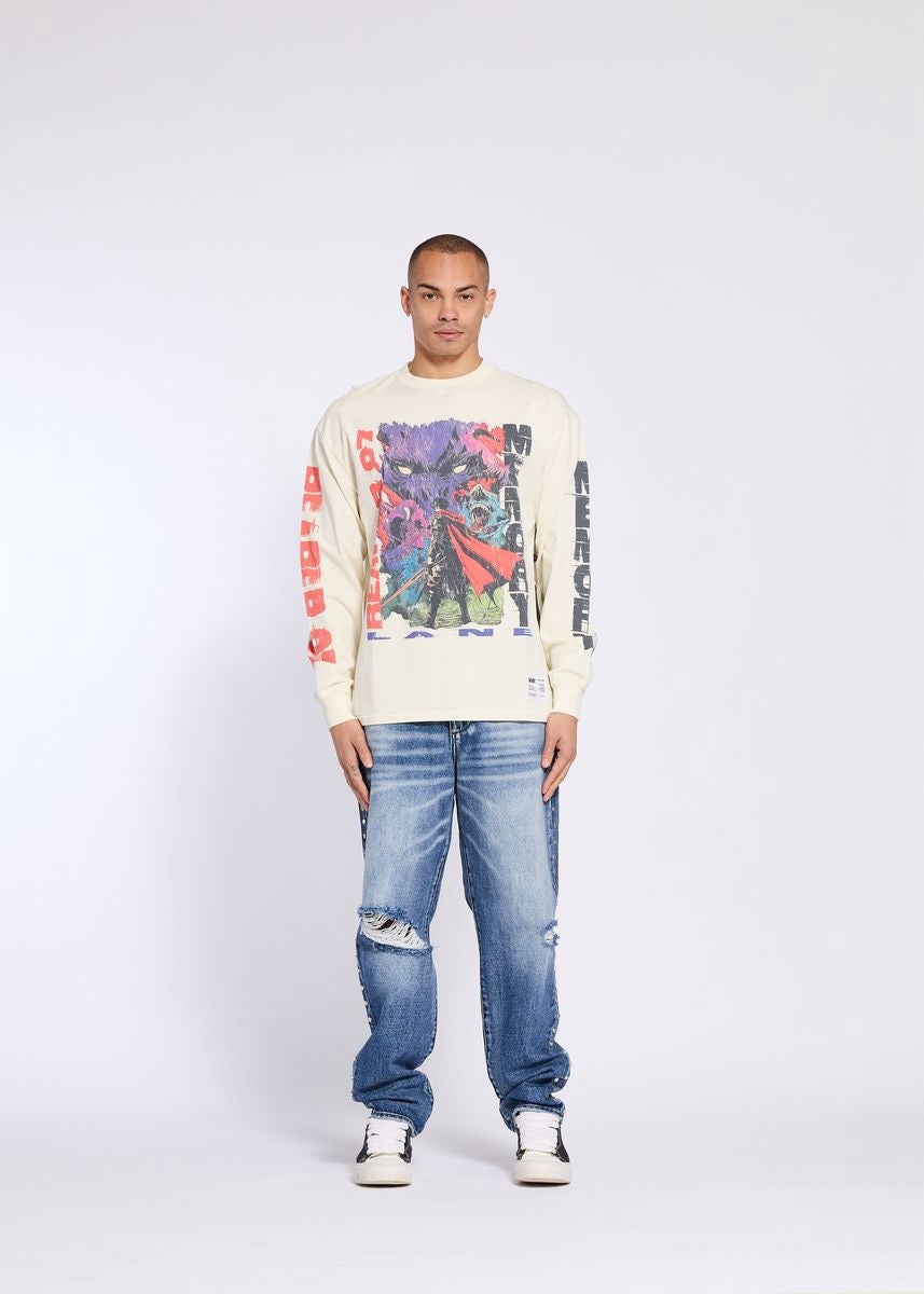 Memory Lane | Reaper Long Sleeve Tee - Antique White