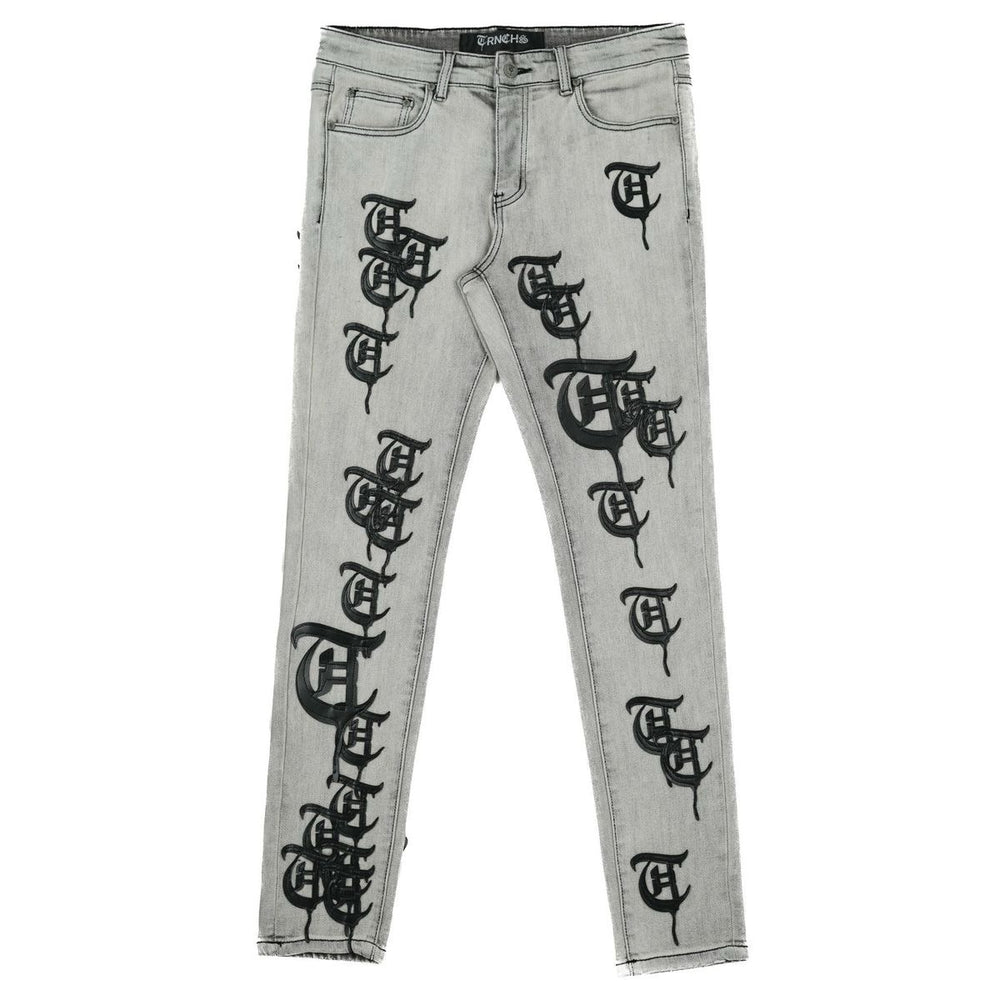 Trnchs | Kalib Skinny - Light Grey Wash