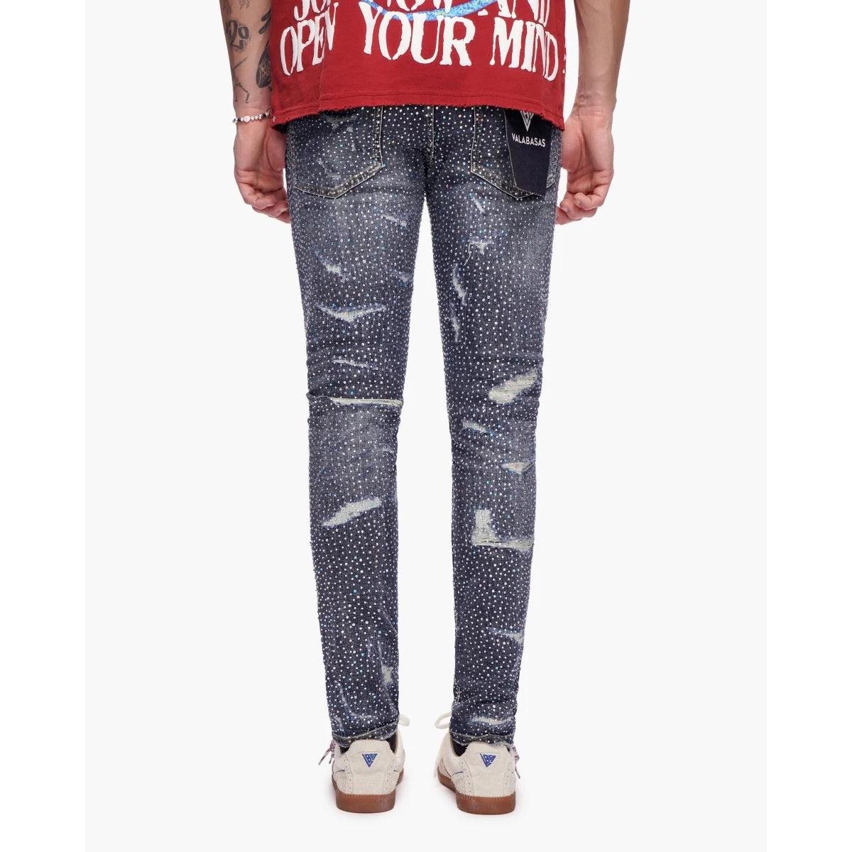 Valabasas | Stagger Skinny - Dark Blue Wash