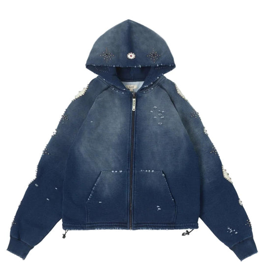 BLDG4 | Falling Hoodie - Indigo