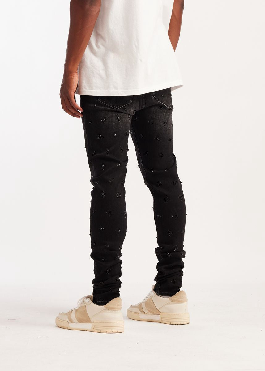Embellish | Cygnus Skinny - Washed Black