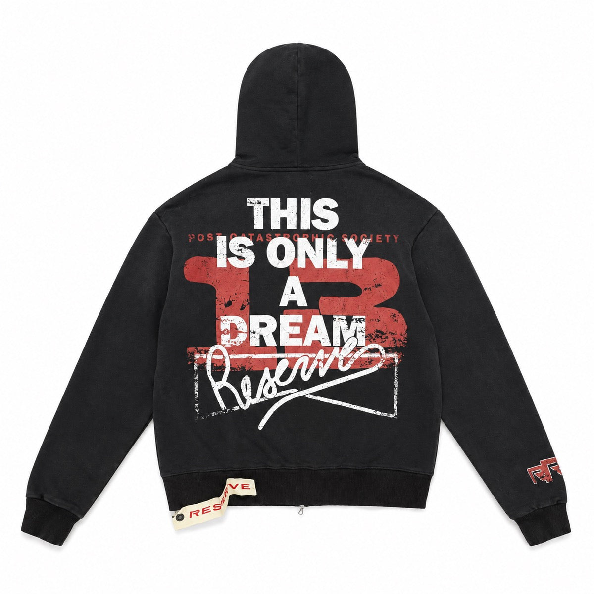 Reserve | Society Zip Up Hoodie - Black