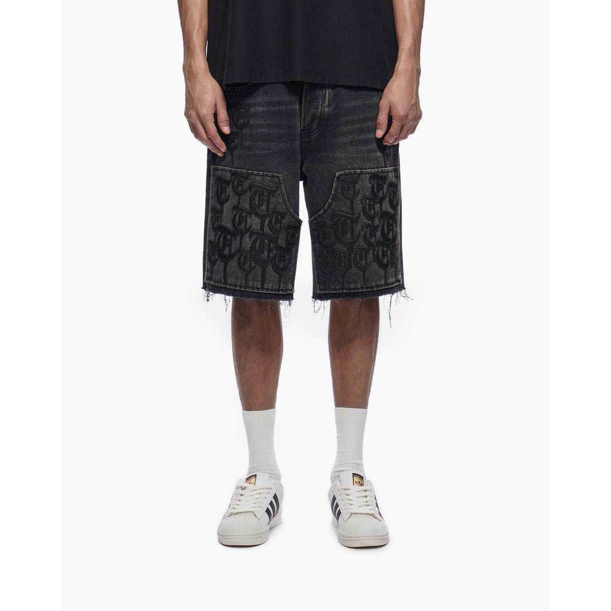 Trnchs | Script Jorts - Black Wash