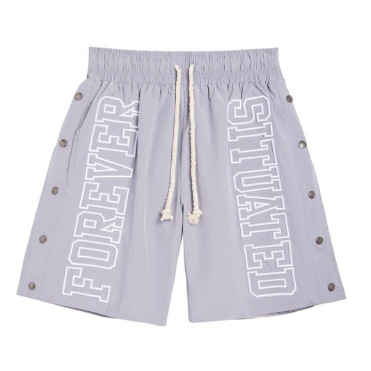 Forever Situated | Nylon Shorts - Grey