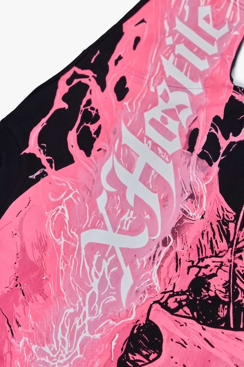 X-Hostile | Broken Soul Tee - Black/Pink