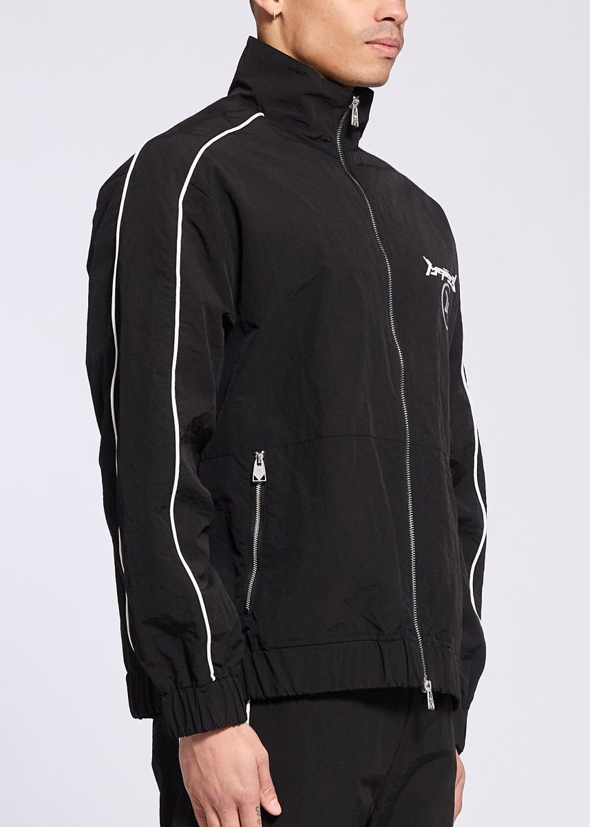 Memory Lane | Y2K Track Jacket - Black
