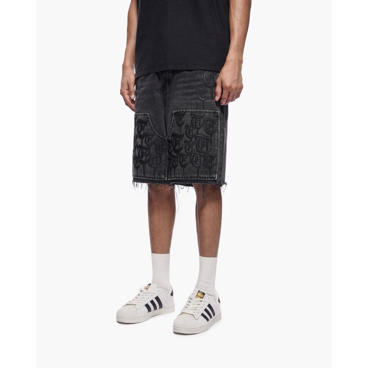 Trnchs | Script Jorts - Black Wash
