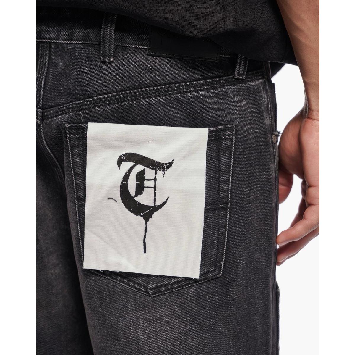 Trnchs | Script Jorts - Black Wash