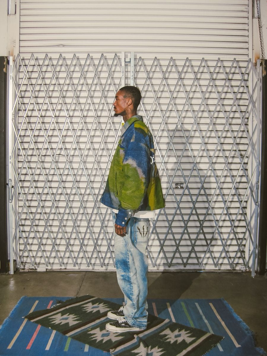 Diet Starts Monday | Double Knee Bolt Baggy Denim - Bleach