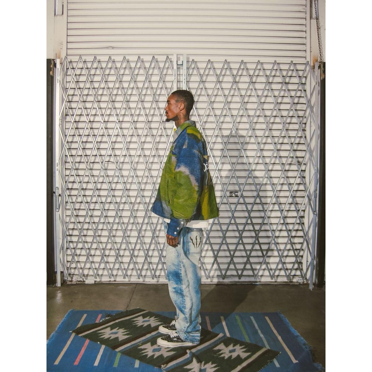 Diet Starts Monday | Double Knee Bolt Baggy Denim - Bleach