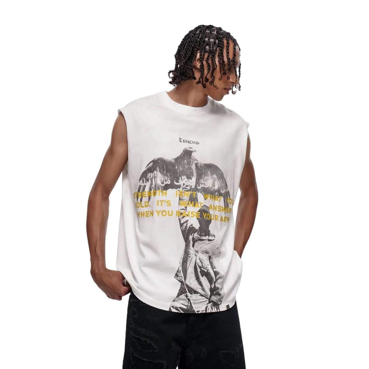 Trnchs | Silent Eagle Cut Off Tee
