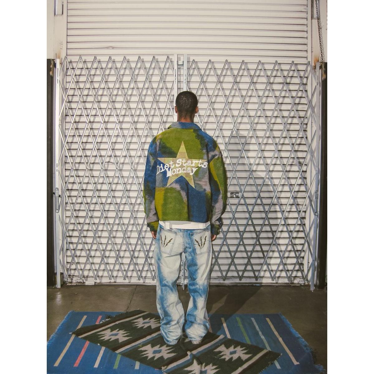 Diet Starts Monday | Double Knee Bolt Baggy Denim - Bleach