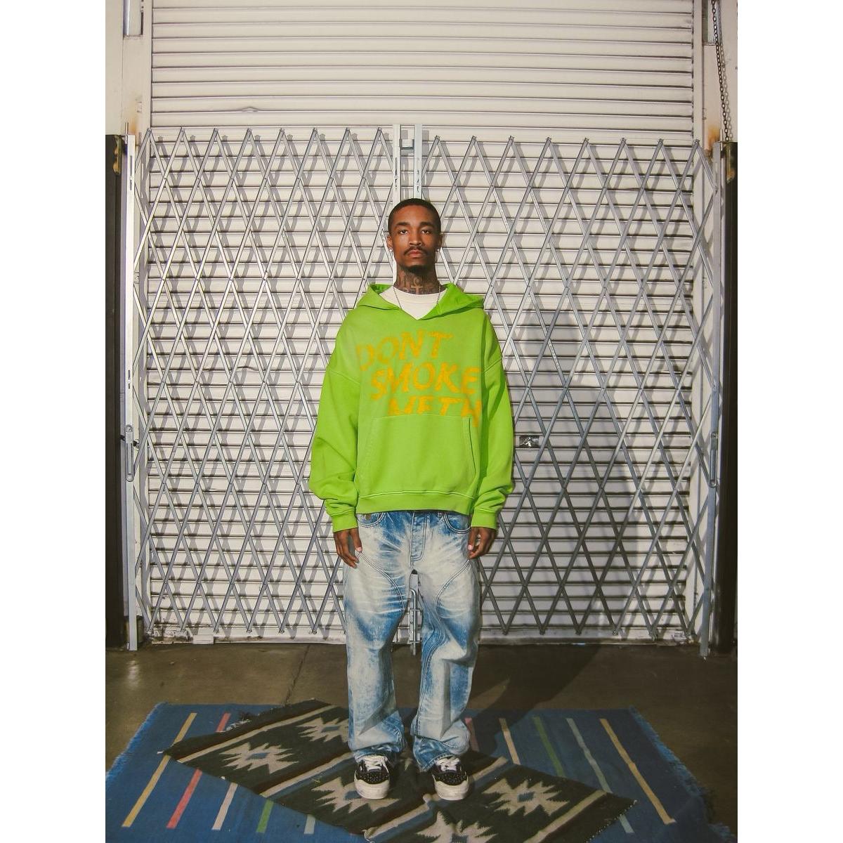 Diet Starts Monday | Double Knee Bolt Baggy Denim - Bleach