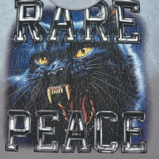 Rare Peace | Black Panther Cropped Tee - Grey
