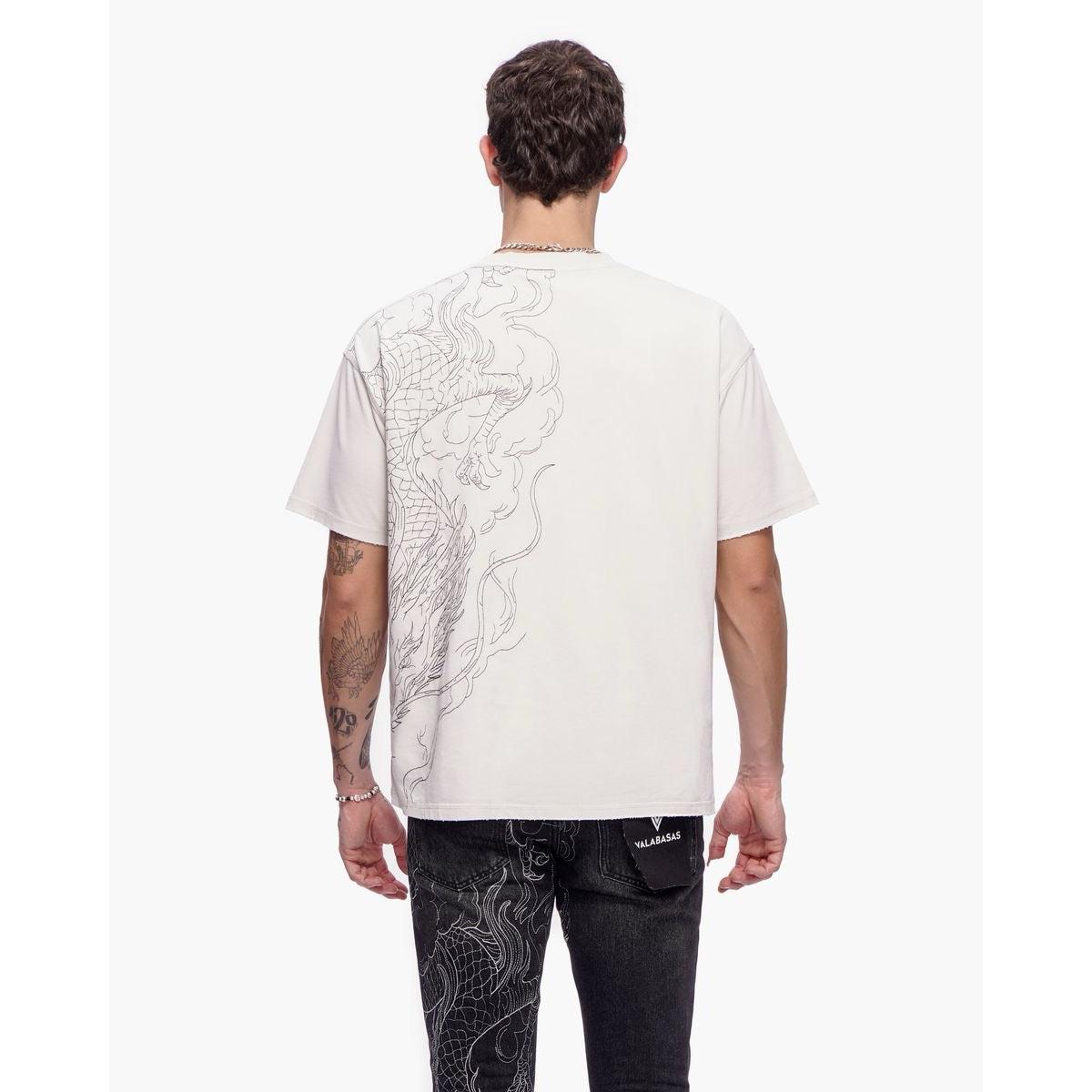 Valabasas | Mist Temple Tee - Washed White